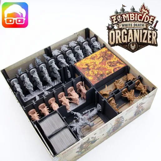 Zombicide: White Death organizer by @ammedia3d [tabletop board game inserts sku: ZMBWD001]