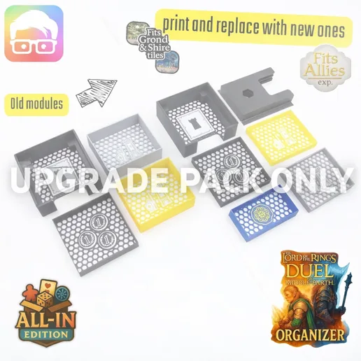 The Lord of the Rings: Duel for Middle-earth – ALL-IN Organizer UPGRADE PACK (Base organizer Required)