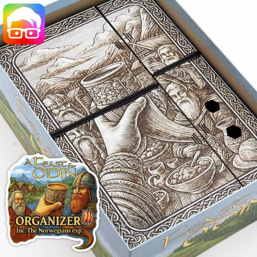 A feast for Odin + The Norwegians (ALL-IN) organizer by @ammedia3d [tabletop board game inserts sku: ODIN001]