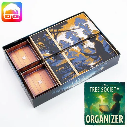 Tree Society board game organizer by @ammedia3d [tabletop board game inserts sku: TREESCT001]