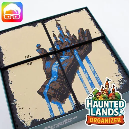 Haunted Lands board game organizer by @ammedia3d [tabletop board game inserts sku: HAUNTL001]