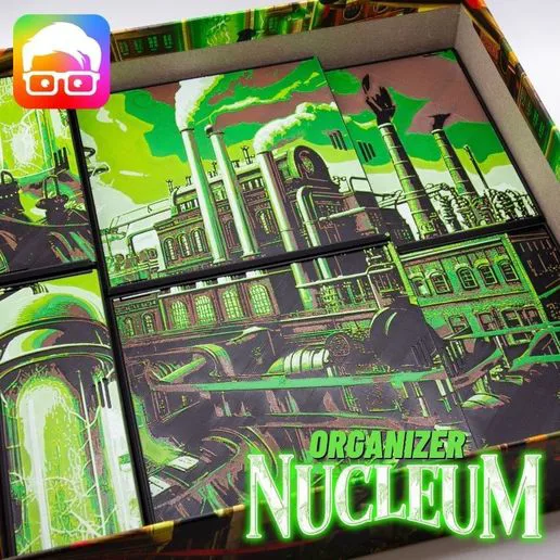 NUCLEUM BOARD GAME ORGANIZER BY AM-MEDIA.BIZ [TABLETOP BOARD GAME ACCESSORIES SKU: NCL001]