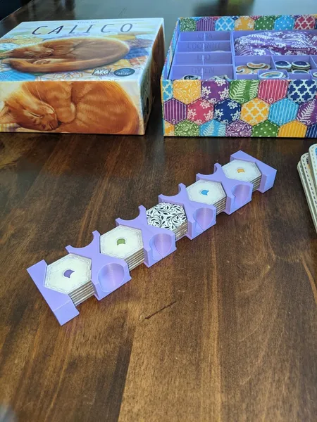 Remix for Calico Boardgame Insert / Organizer HexaTiles_All