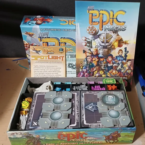 Tiny Epic Mechs Organizer for Small Print Beds