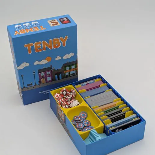 Tenby Board Game Box Insert - Modular Token Trays & Card Holder (KICKSTARTER COMPATIBLE)