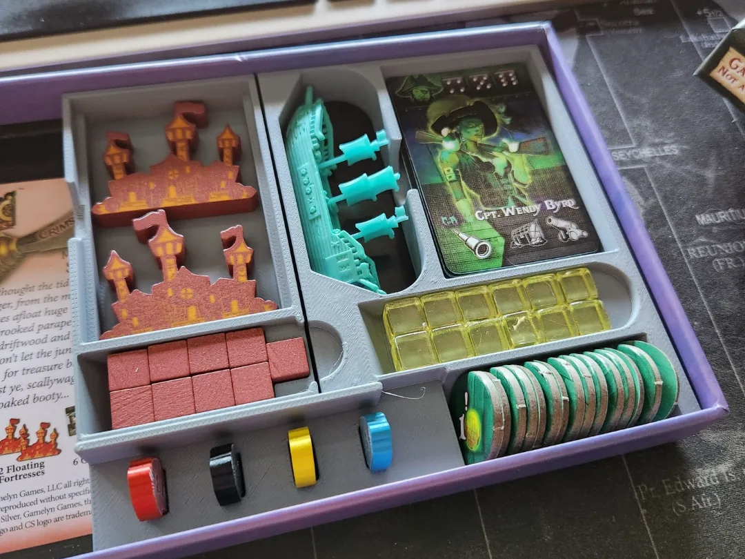 Tiny Epic Pirates Insert - Curse Of Amdiak only