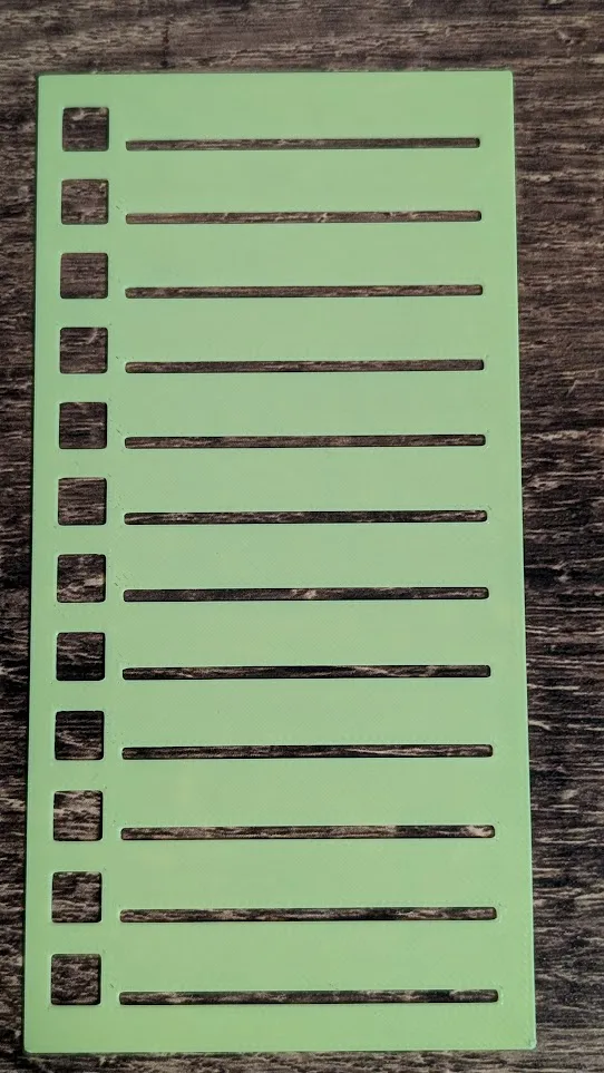 Scattergories Stencil