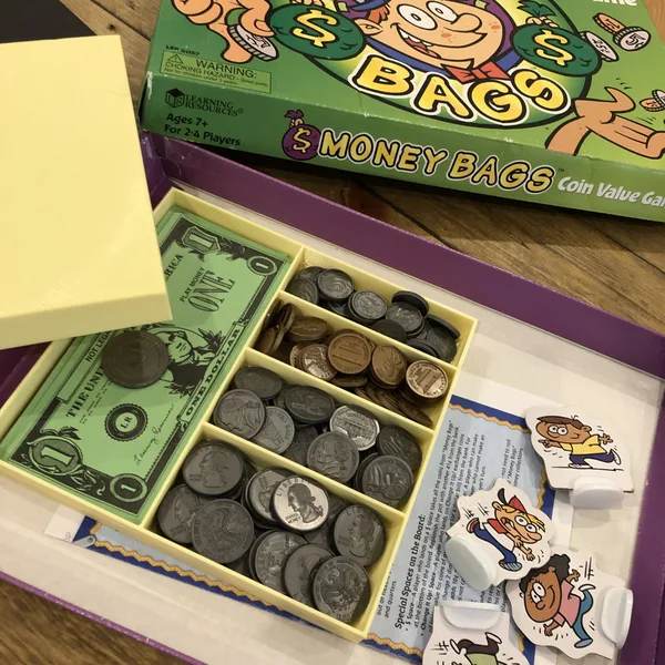 Money Bags Board Game Money Tray