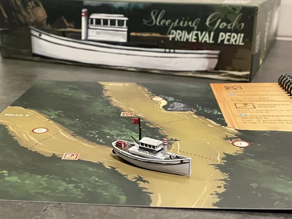 Steamboat miniature - Sleeping Gods Primeval Peril