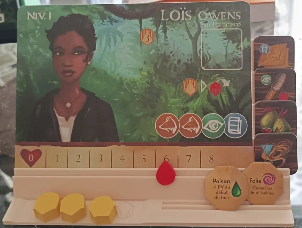 Sleeping Gods - Primeval Perils player board support