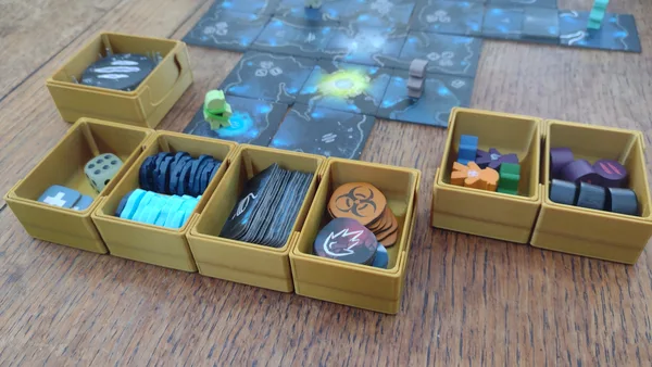 Luxury Subterra Game Parts Boxes and Turn-marker
