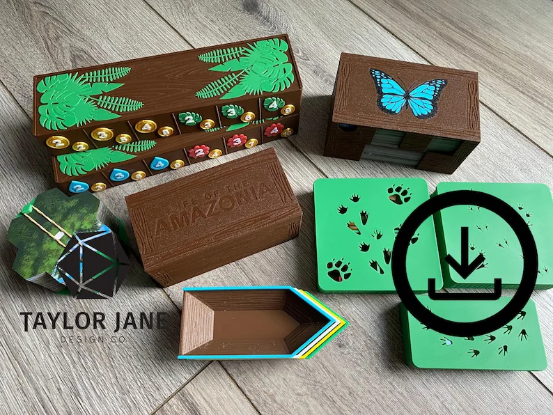 Life Of The Amazonia Compatible Board Game Insert