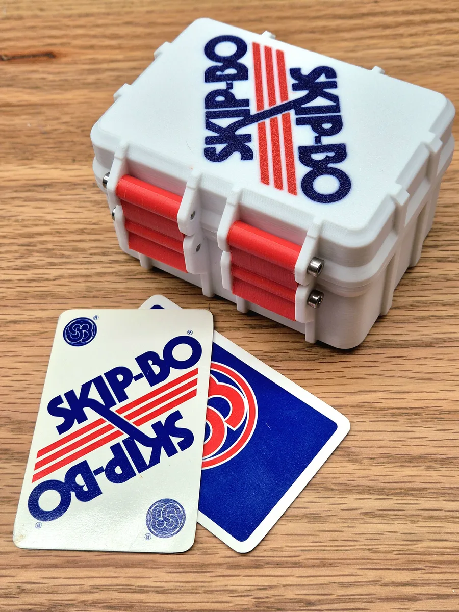 Rugged Box Lid with Vintage Skip-Bo Logo