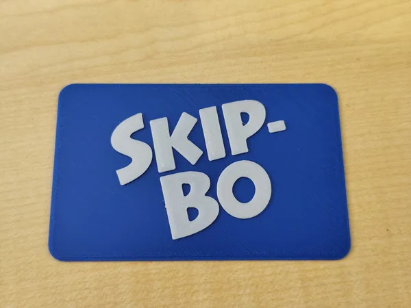 Skip Bo logo for card boxes