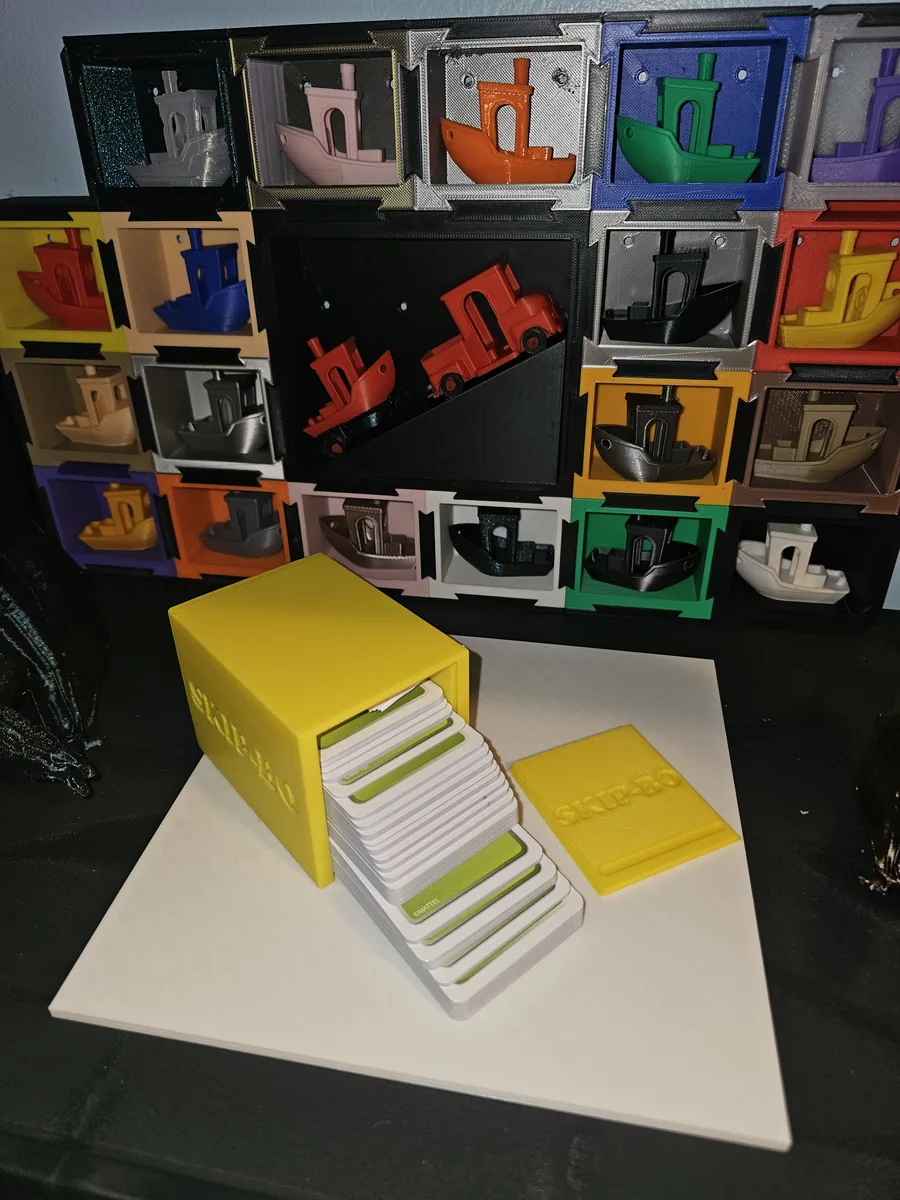 Skip-Bo Card Box With Booklet Slot