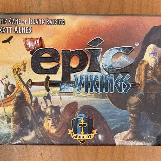 Tiny Epic Vikings Board Game Organizer | Insert | Premium Storage Solution - UNSLEEVED Version - STL file for 3D Printing