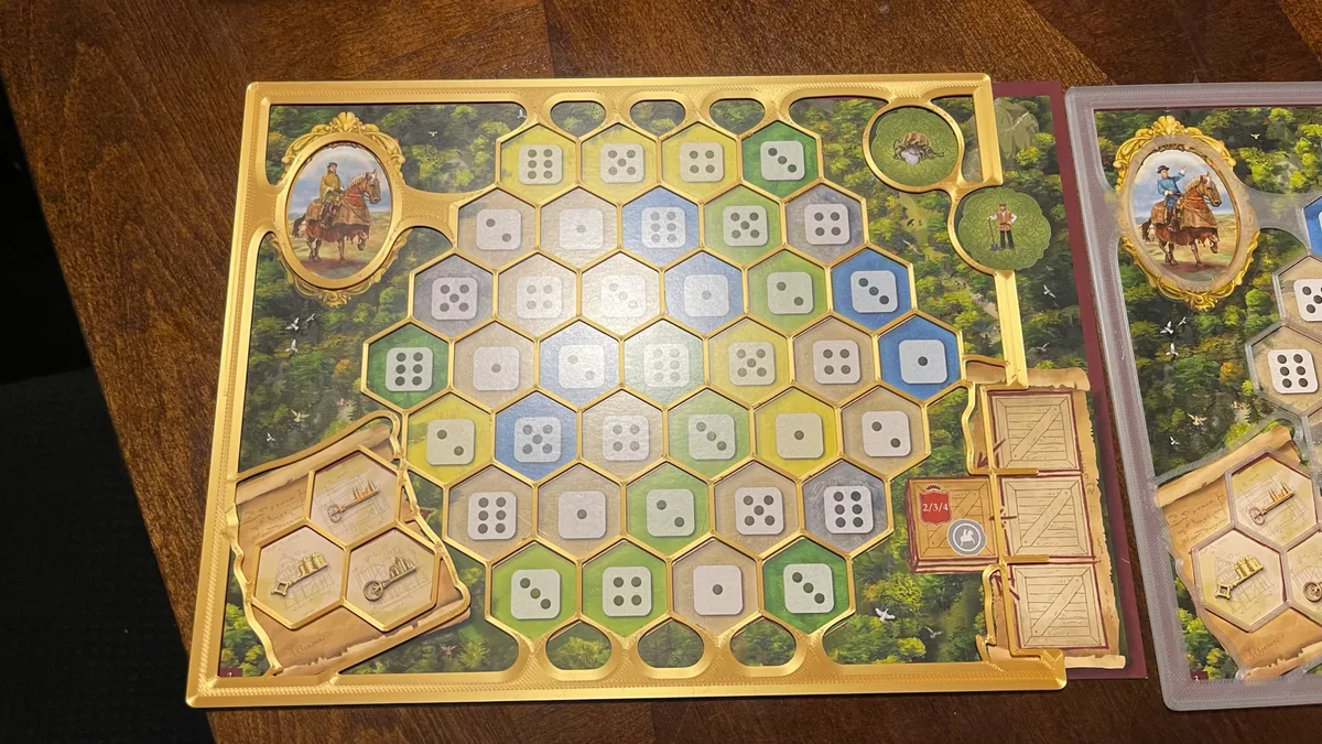 Castles of Burgundy (2019) Player Board Overlay
