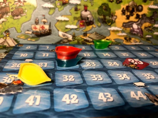 Imperial Settlers: Empires of the North score board token ships
