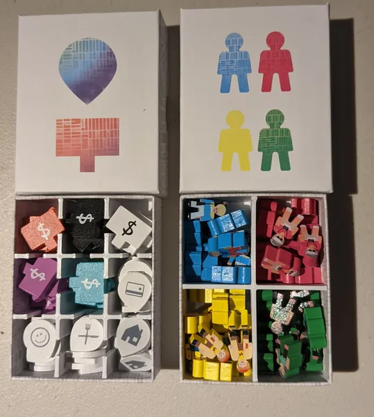 Streets Boardgame - Token box insert