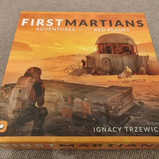 First Martians - Adventures on the Red Planet - game insert for 2nd printing
