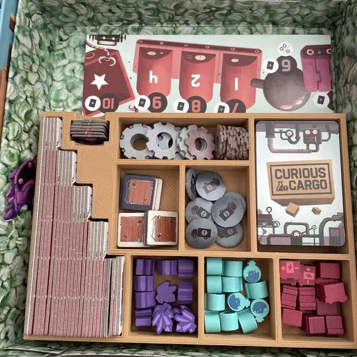 Curious Cargo Board Game Insert