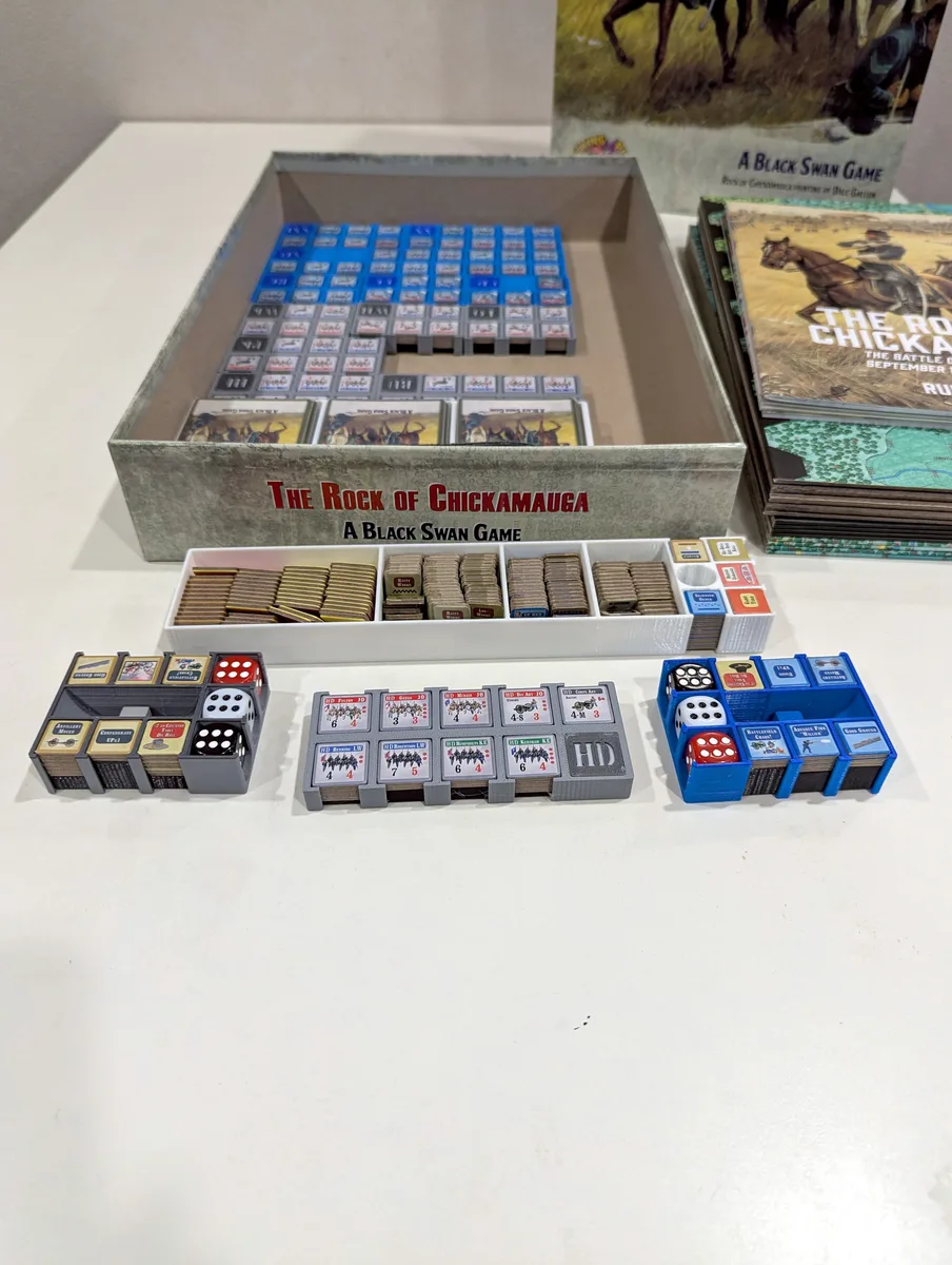 Insert / Organizer for The Rock of Chickamauga by Flying Pig Games