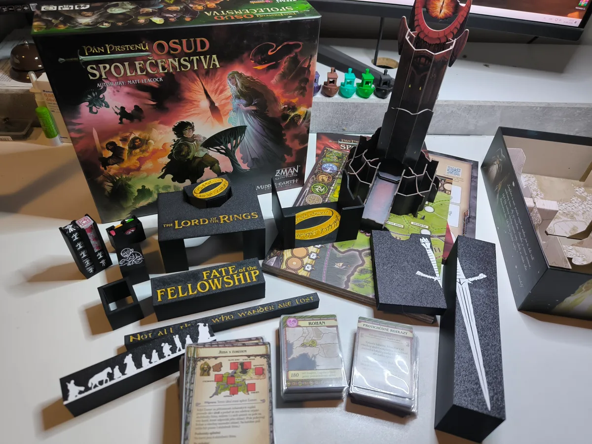 Fate of the Fellowship Board Game Insert