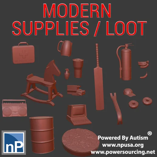 1" Supply Token and Various Loot, set 2
