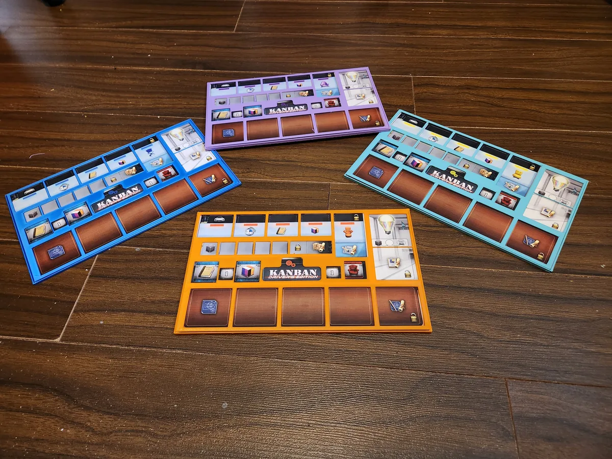 Kanban Driver Edition - Player board overlay grid / Grille pour plateur de joueur
