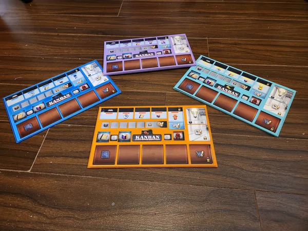 Kanban Driver Edition - Player board overlay grid / Grille pour plateur de joueur