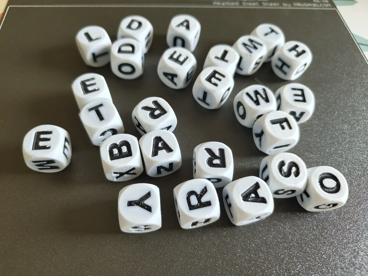 Bicolor Boggle Dice for MMU (Remix)