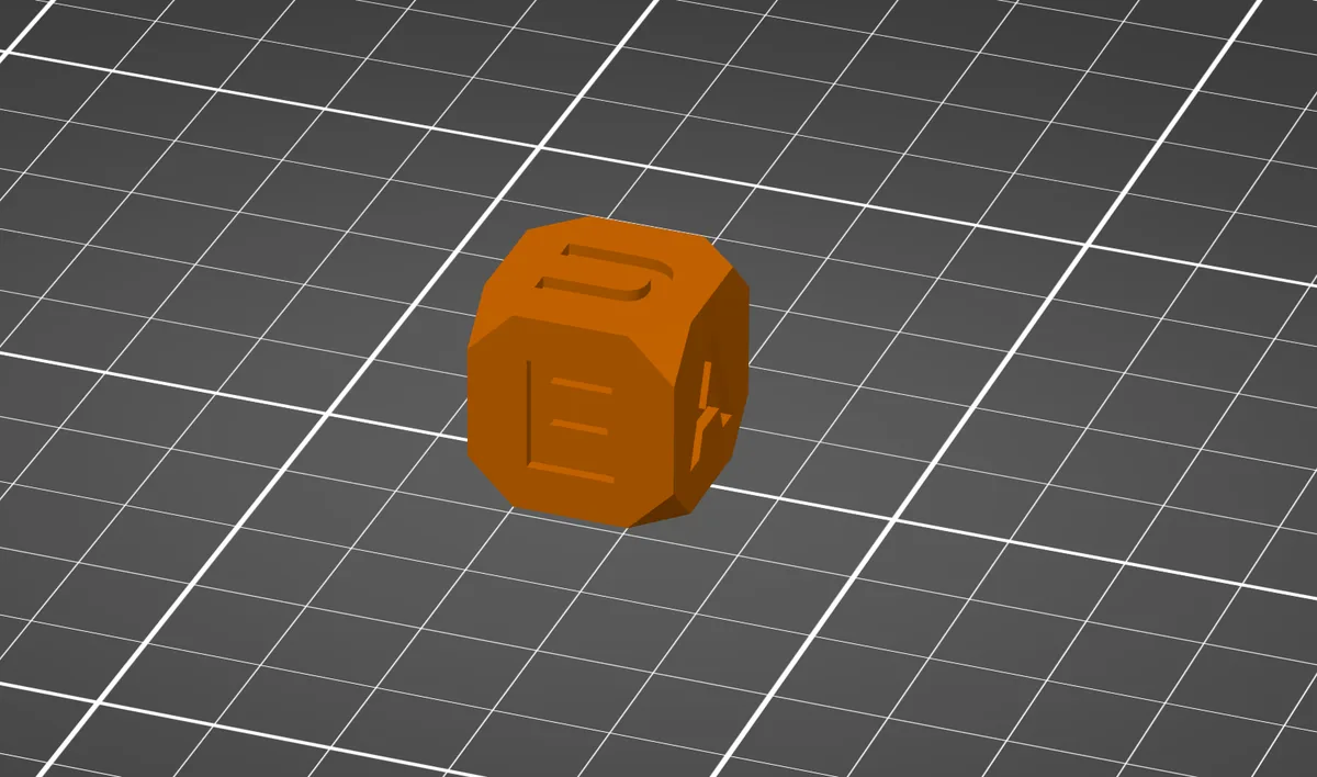 Letter Cube for board game Boggle