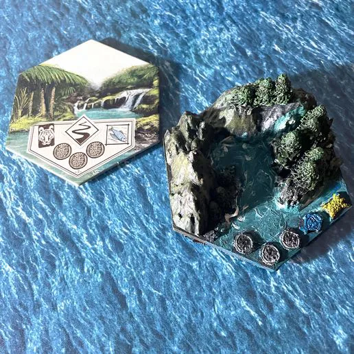 Loseta Isla 3D Rio - Robinson Crusoe: Adventures on the cursed island - board game lucified