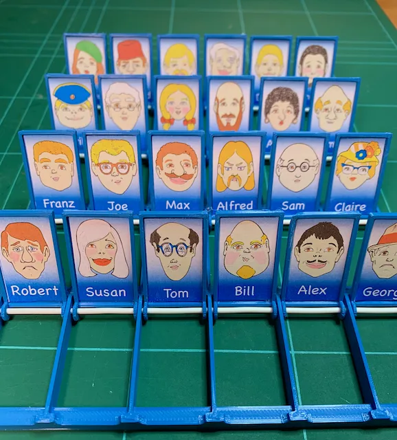 Guess Who? Travel game edition with 24 flaps