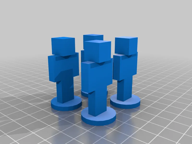 Minecraft board game pawn