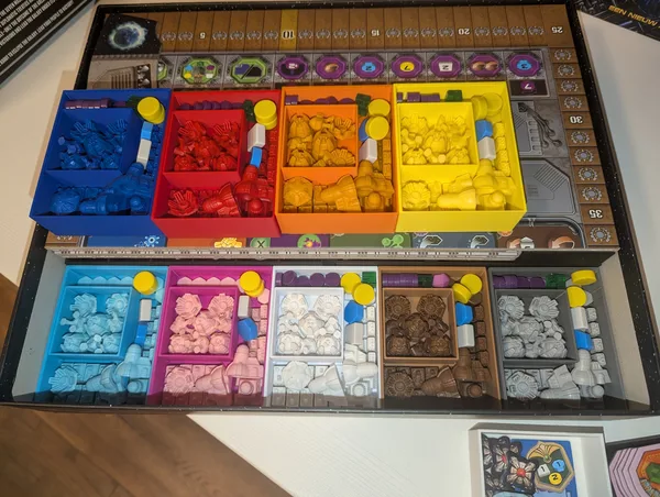 Gaia Project organised Player boxes