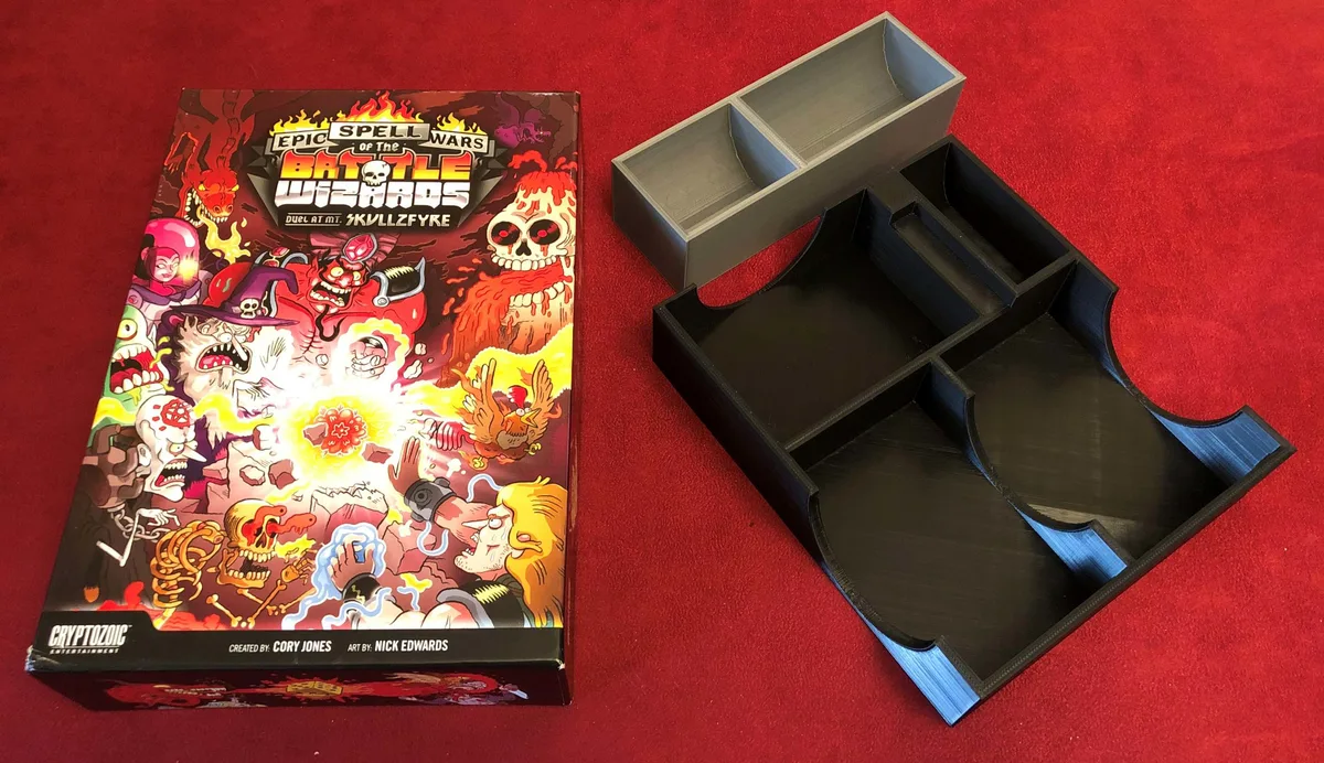 Epic Spell Wars of the Battle Wizards Mt Skullzfyre Game Box Insert