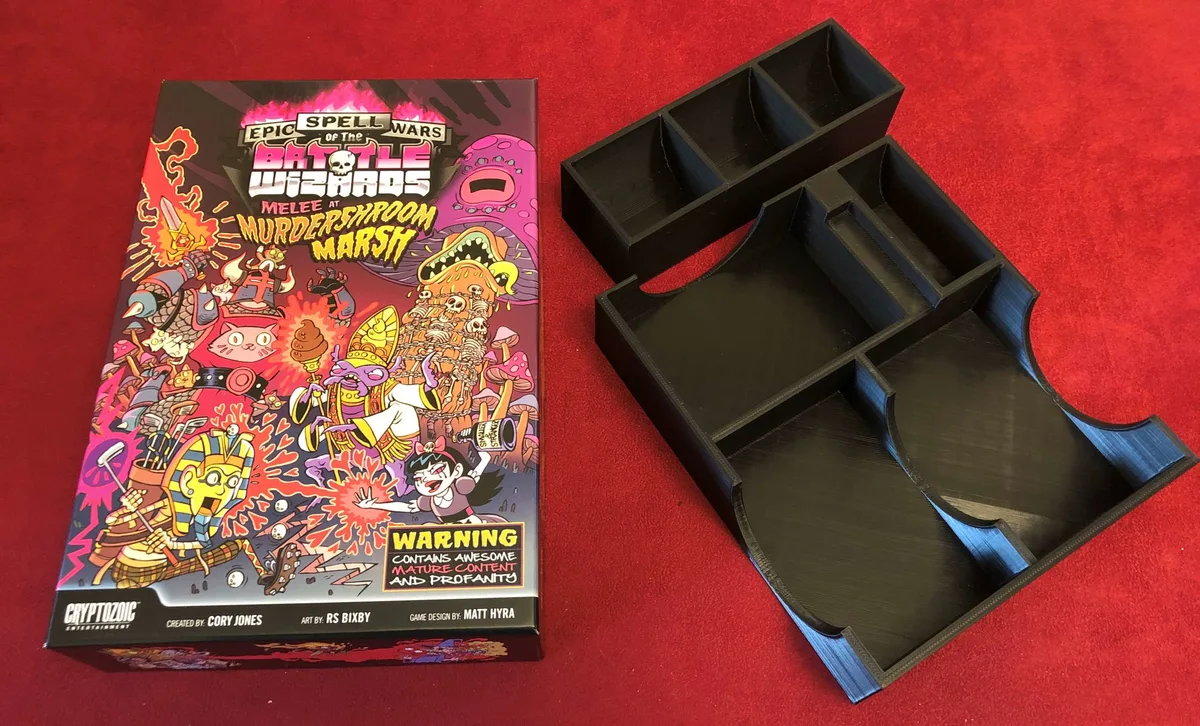 Epic Spell Wars of the Battle Wizards Murdershroom Marsh Game Box Insert
