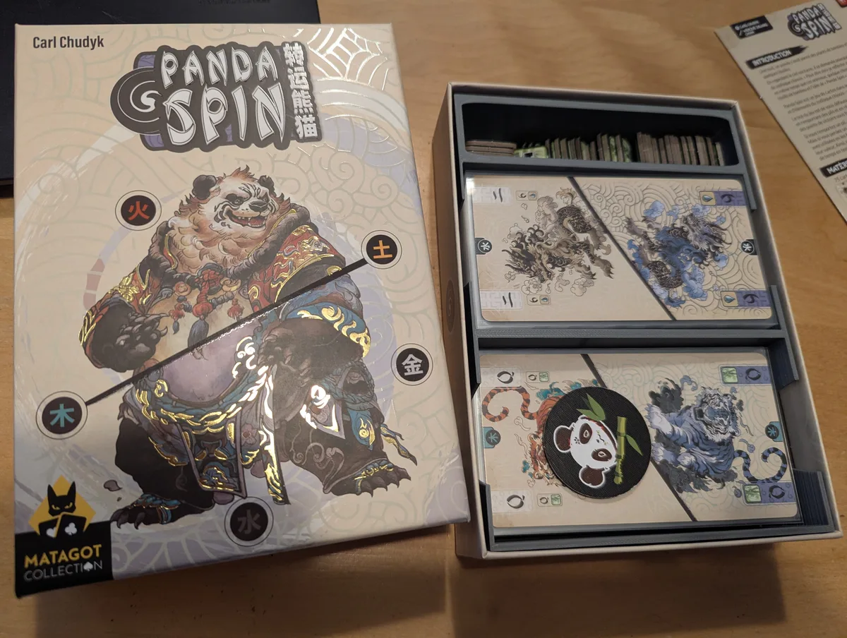 Panda Spin insert (sleeved cards)