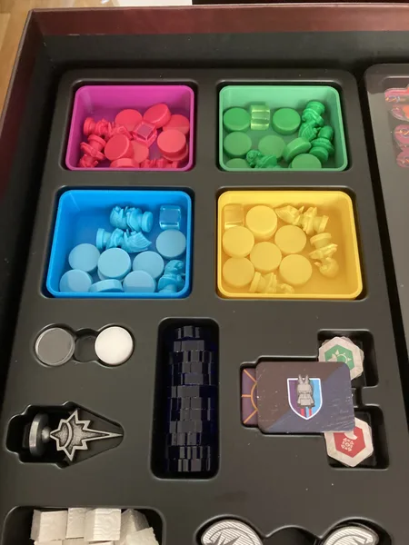 Trays for the player pieces in Revenant