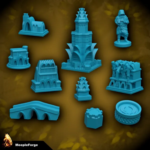 Player Tokens for use with Terra Mystica and Age of Innovation Board Game