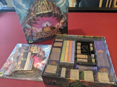 Sorcerer City Board Game Box Insert Organizer
