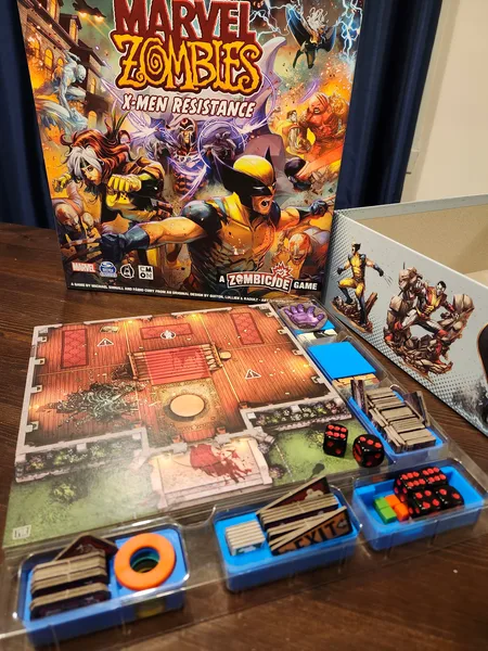Zombicide Marvel Zombies X-men resistance box organiser.