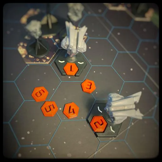 Stars of Akarios Enemy Ship Tokens