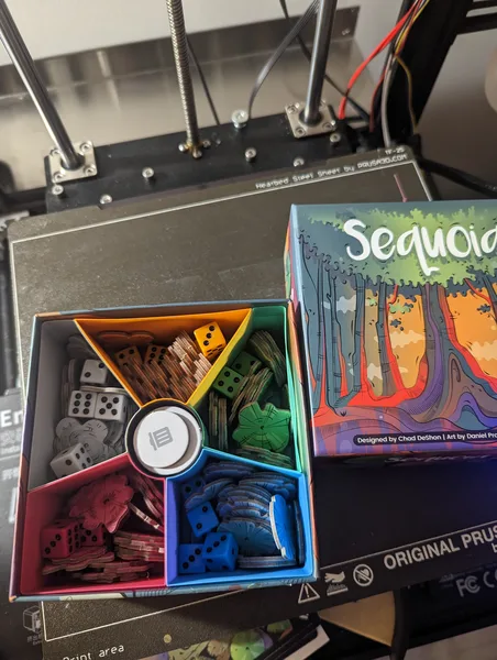 Box Organizer/Player Trays for Sequoia Boardgame