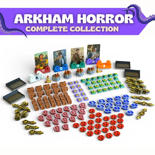 Arkham Horror LCG Deluxe Upgrade – 17 STL Files for Core Sets and Expansions
