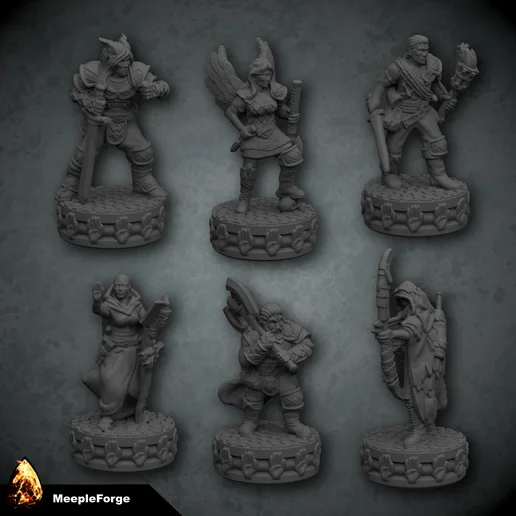 Grey Hands Agents for Lords Of Waterdeep Board Game