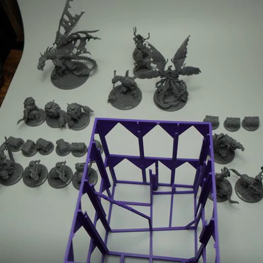 Black Rose Wars Board Game Miniatures Organizer (Sator Box, Inferno and 4 Familiar sets)