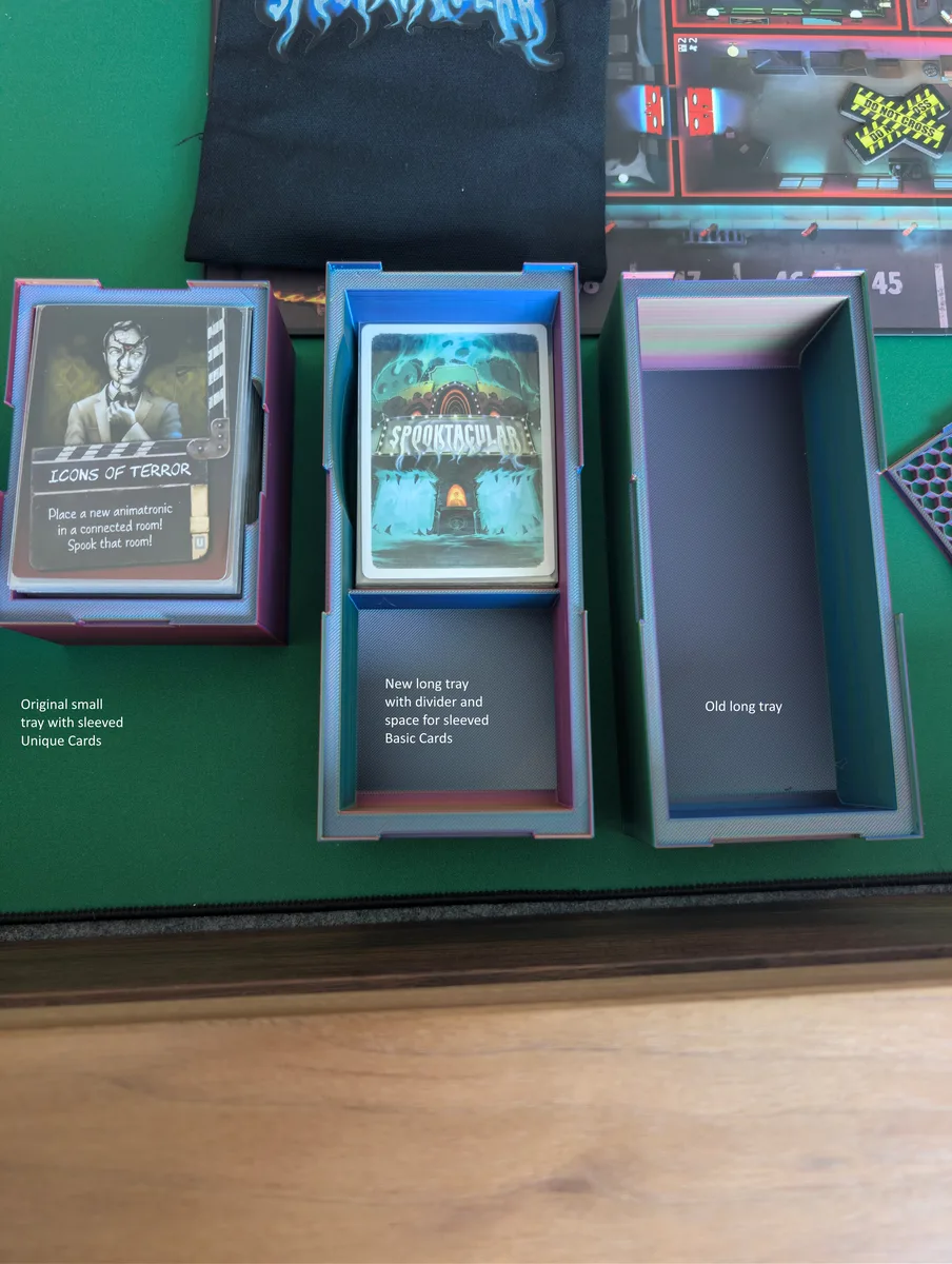Spooktacular tray to fit sleeved cards (Basic cards)