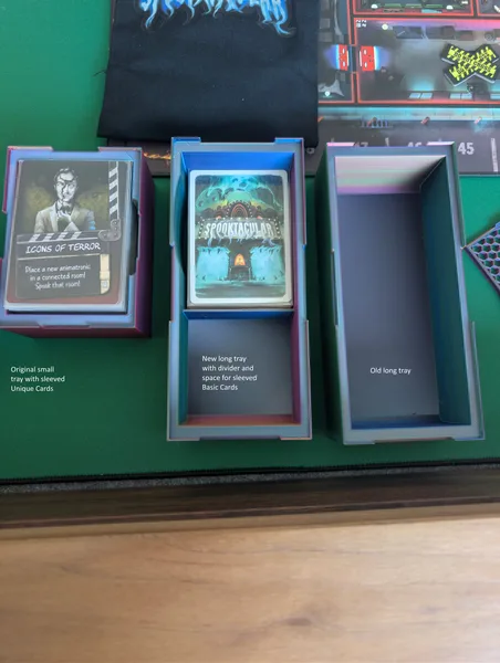 Spooktacular tray to fit sleeved cards (Basic cards)